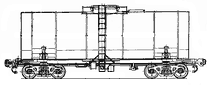 Four-axle tank wagon for vine materials